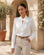 Irene™ | Blusa Brillante y Fluida