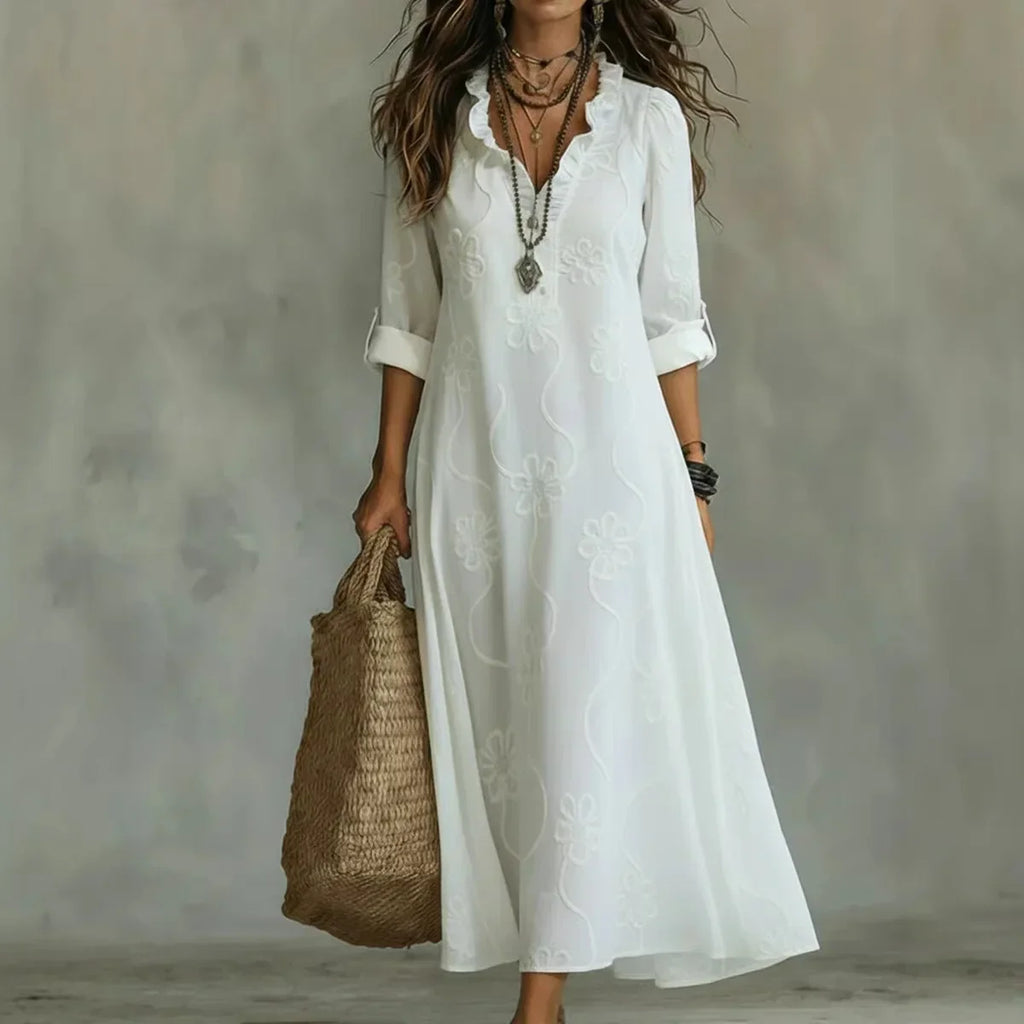 Mariona™ | Vestido Largo de Verano con Estampado Floral