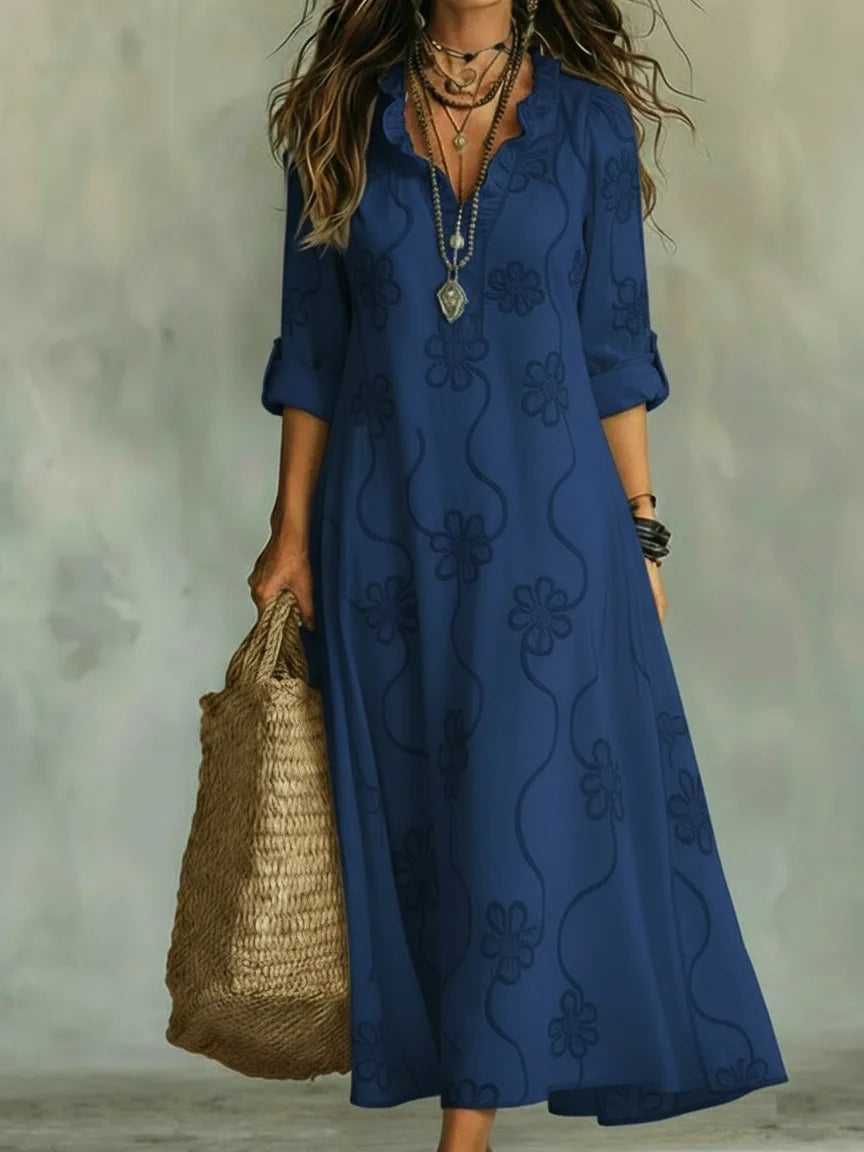 Mariona™ | Vestido Largo de Verano con Estampado Floral