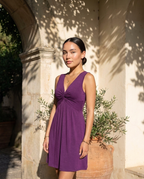 Vestido Camila púrpura - delante