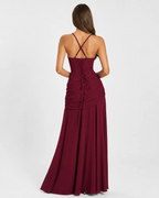 Vestido Ana™ | Largo con Escote Cuadrado Fruncido